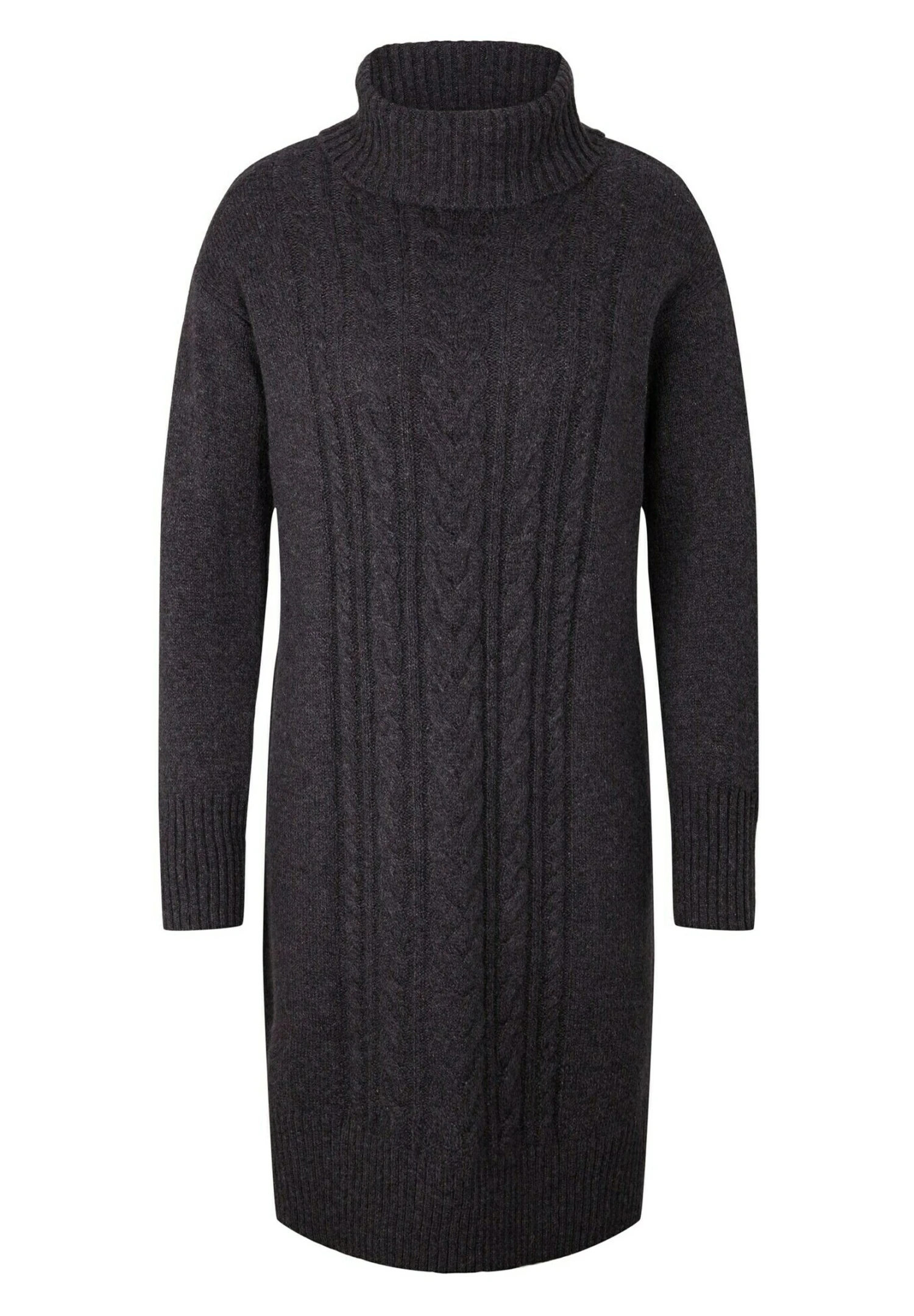 Tom Tailor In Midilänge - Gebreide Jurk - Evident Anthracite Melange 5 Tom Tailor In Midilänge - Gebreide Jurk - Evident Anthracite Melange - Afbeelding 5