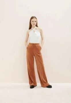 TOM TAILOR Denim Samt Optik - Broek - Mid Brown