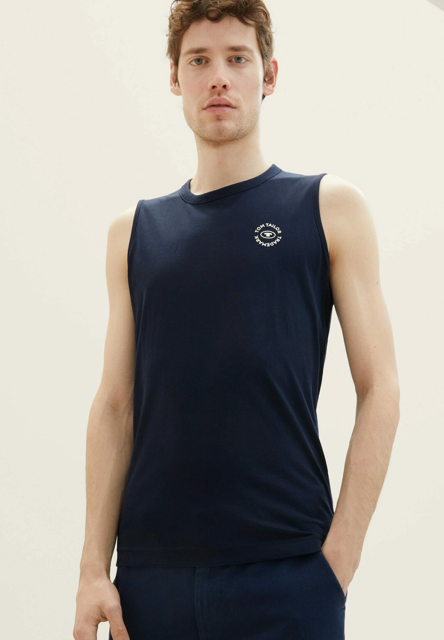 Tom Tailor Basic Tank - Top - Sky Captain Blue 1 Tom Tailor Basic Tank - Top - Sky Captain Blue