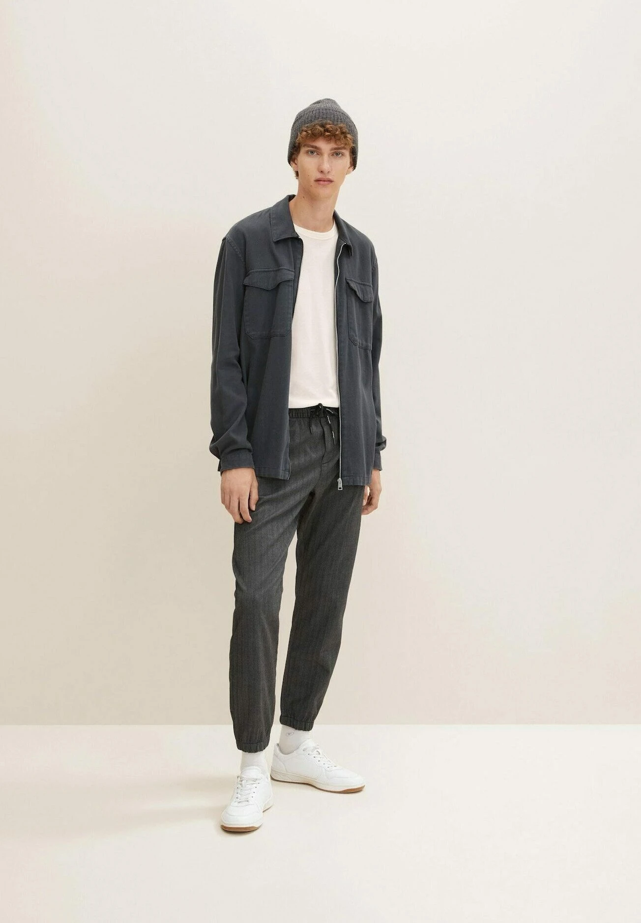 TOM TAILOR Denim Mit Seitlichen Eingrifftaschen - Trainingsbroek - Black White Herringbone Weave 2 TOM TAILOR Denim Mit Seitlichen Eingrifftaschen - Trainingsbroek - Black White Herringbone Weave - Afbeelding 2