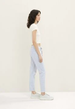 Tom Tailor Tapered - Broek - Blue Stripe Pants 18 Tom Tailor Tapered - Broek - Blue Stripe Pants -Tom Tailor 12de6a45523847bb8359f08d3fe00dd7