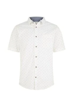 Tom Tailor Gemust - Overhemd - Off White Green Minimal Design -Tom Tailor 13468a059d1e4937b24a15183675d1d1