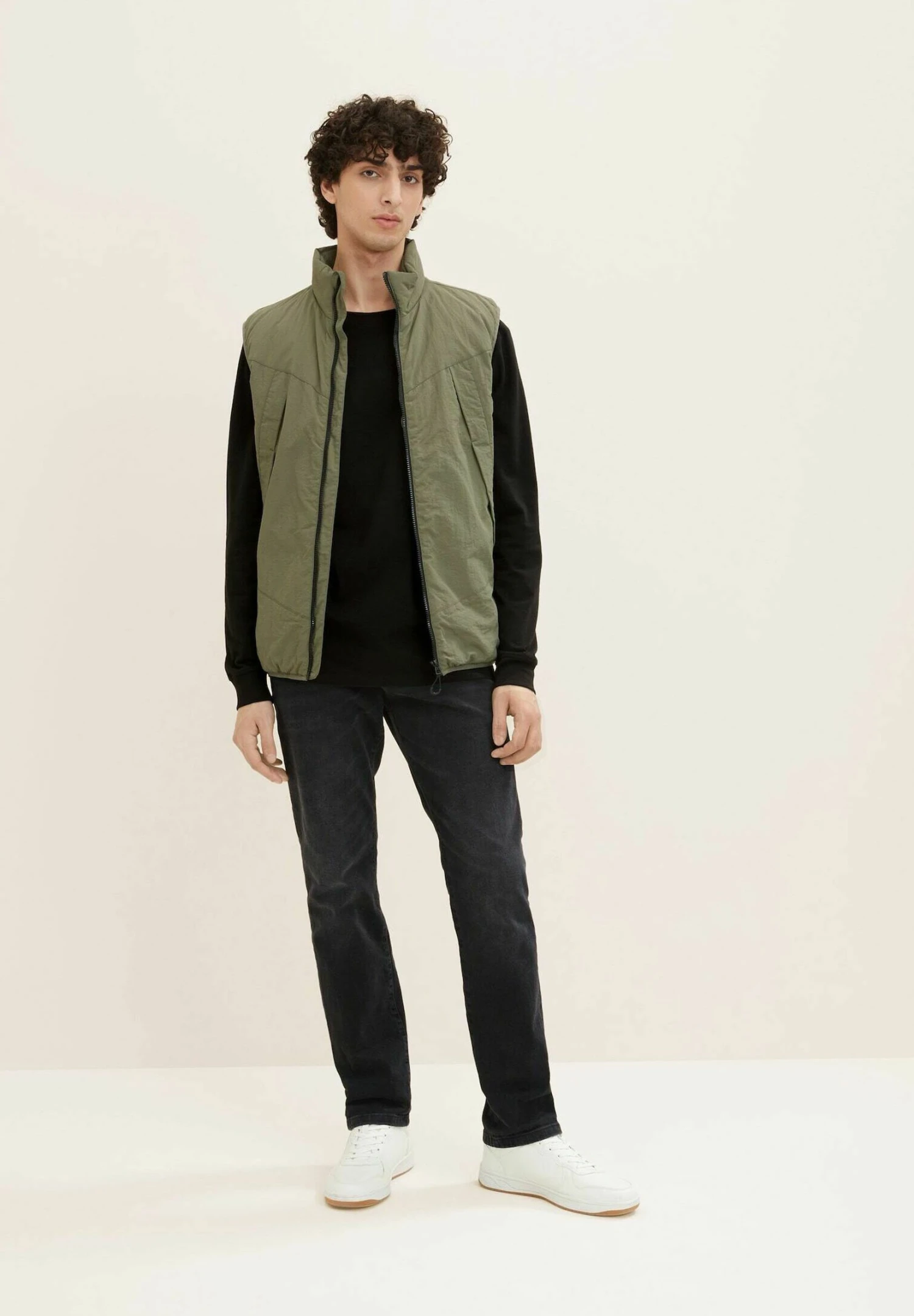 TOM TAILOR Denim Langarm Mit Print - Longsleeve - Black 2 TOM TAILOR Denim Langarm Mit Print - Longsleeve - Black - Afbeelding 2