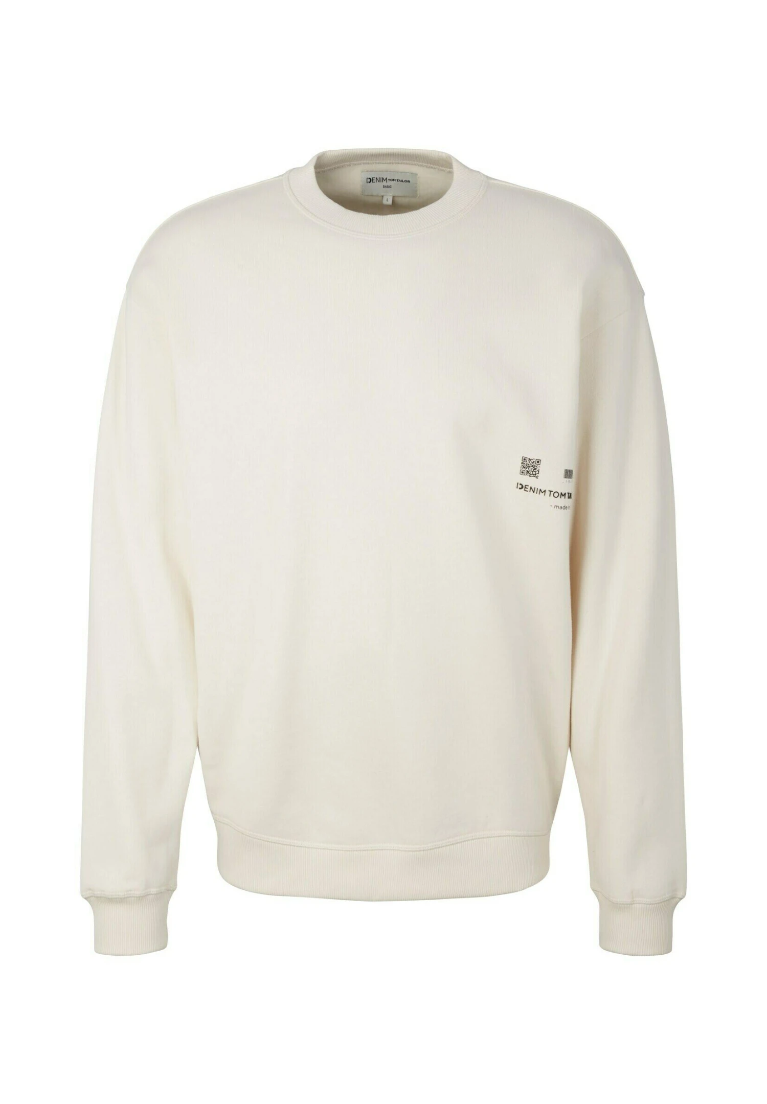 TOM TAILOR Denim Strick Mit Print - Sweater - Soft Light Beige 5 TOM TAILOR Denim Strick Mit Print - Sweater - Soft Light Beige - Afbeelding 5