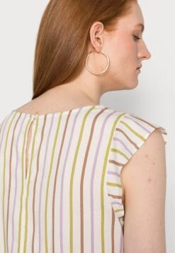 TOM TAILOR Denim Sleeve Top - Blouse - Vertical Multicolor Stripe -Tom Tailor 1397b71b020948718e033cee8b2778eb