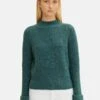 TOM TAILOR Denim Cosy Mock Neck - Trui - Green Dust Melange