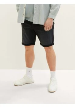 Tom Tailor Jeansshort - Dark Stone Black Black Denim