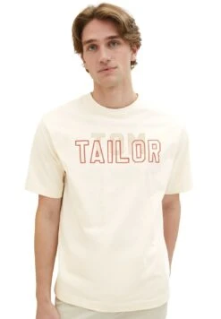 Tom Tailor Mit Print - T-Shirt Print - Vintage Beige 28 Tom Tailor Mit Print - T-Shirt Print - Vintage Beige -Tom Tailor 146bc94175f04ffba9041f9f4d6a1ee3