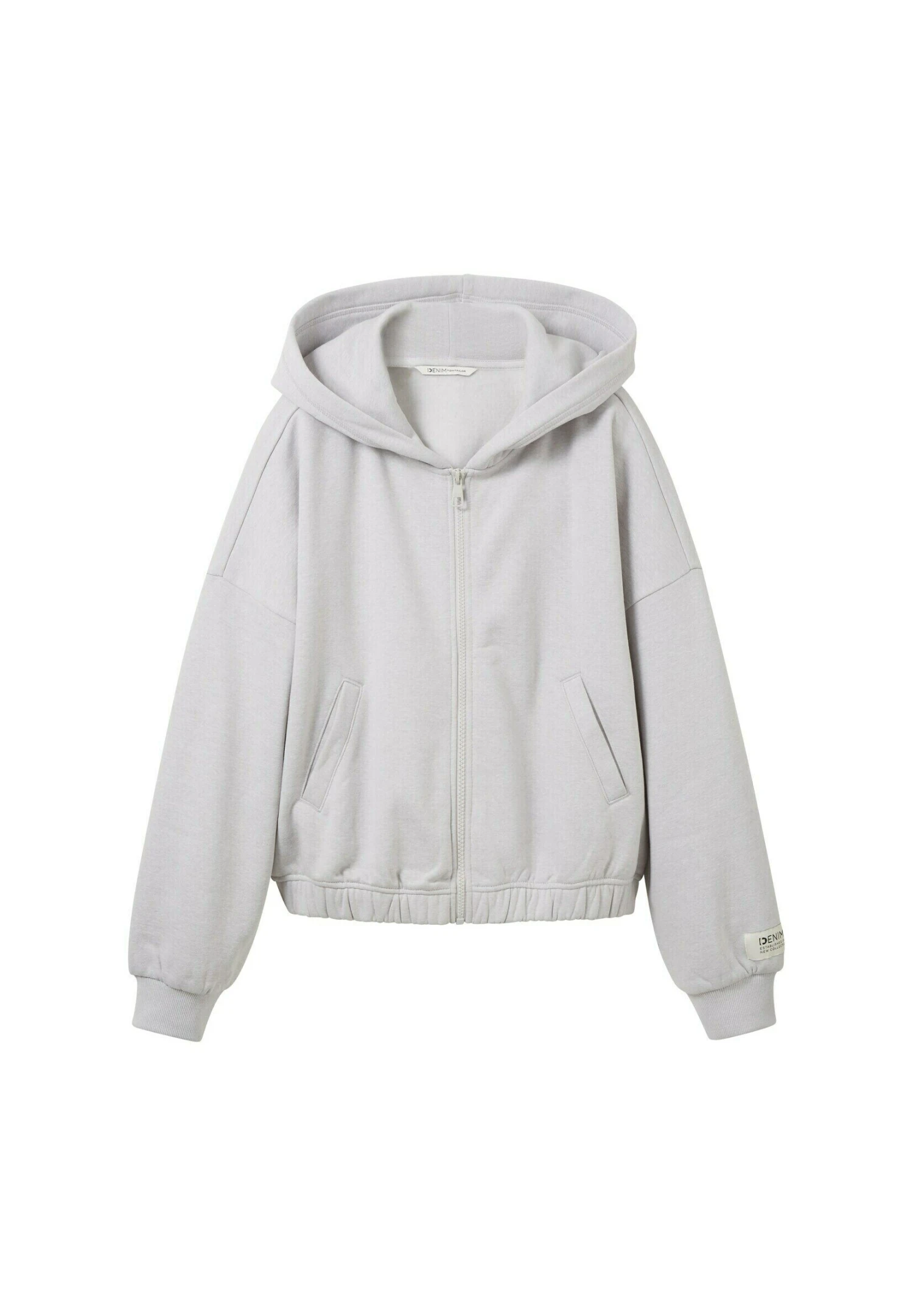 TOM TAILOR Denim Sweater Met Rits - Basic Light Grey Melange 5 TOM TAILOR Denim Sweater Met Rits - Basic Light Grey Melange - Afbeelding 5