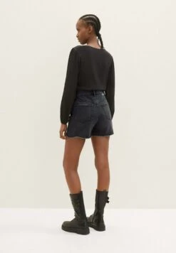 TOM TAILOR Denim Mom - Jeansshort - Used Dark Stone Black Denim 15 TOM TAILOR Denim Mom - Jeansshort - Used Dark Stone Black Denim -Tom Tailor 14992ee08621485a8b360511c7d0f31c