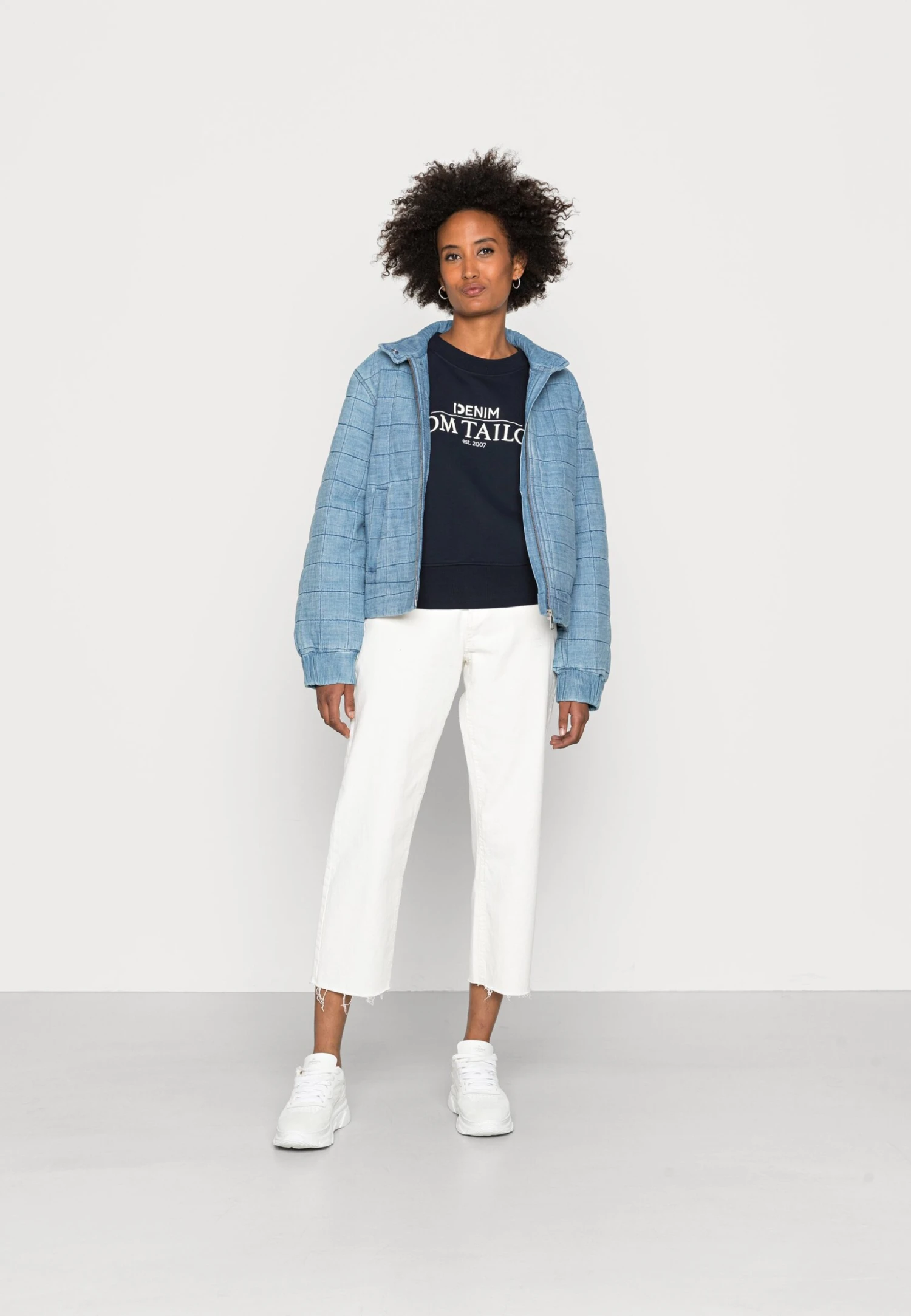 TOM TAILOR Denim Oversized Logo - Sweater - Sky Captain Blue 2 TOM TAILOR Denim Oversized Logo - Sweater - Sky Captain Blue - Afbeelding 2