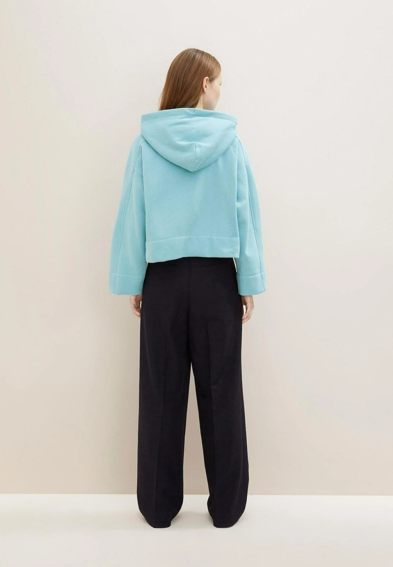 TOM TAILOR Denim Mit K - Sweater Met Rits - Bright Reef Blue 3 TOM TAILOR Denim Mit K - Sweater Met Rits - Bright Reef Blue - Afbeelding 3