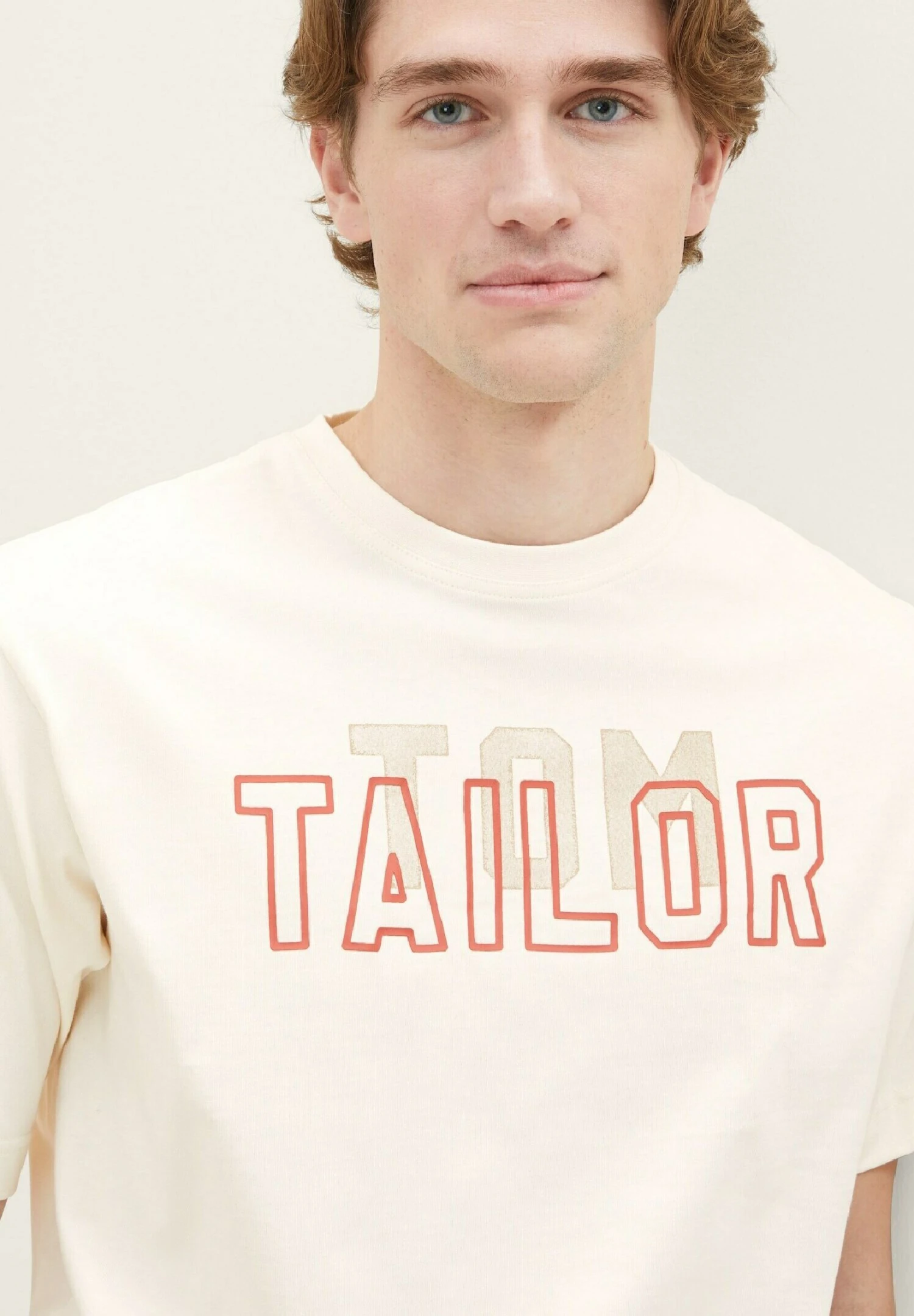 Tom Tailor Mit Print - T-Shirt Print - Vintage Beige 4 Tom Tailor Mit Print - T-Shirt Print - Vintage Beige - Afbeelding 4