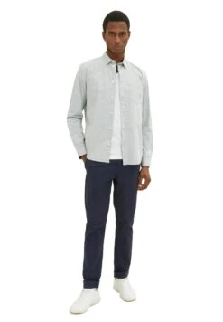 Tom Tailor Kariertes- Overhemd - Ice Blue Mini Vichy