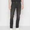TOM TAILOR Denim Long - Slim Fit Jeans - Used Dark Stone Black Denim