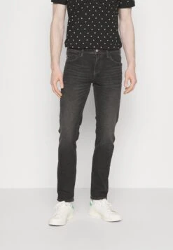 TOM TAILOR Denim Long - Slim Fit Jeans - Used Dark Stone Black Denim