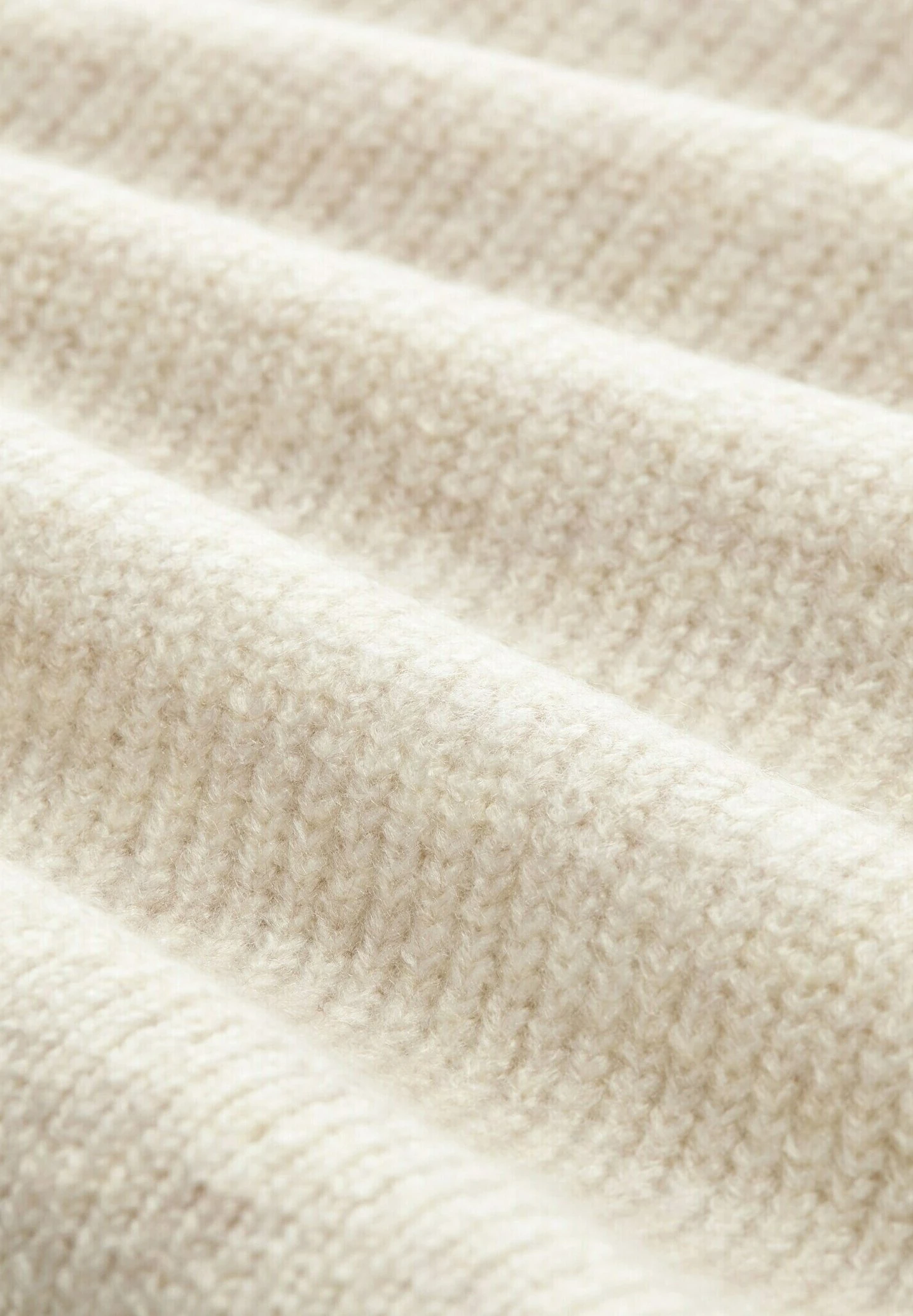 TOM TAILOR Denim Mit Troyer Kragen - Trui - Creme Beige Melange 6 TOM TAILOR Denim Mit Troyer Kragen - Trui - Creme Beige Melange - Afbeelding 6