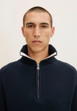 Tom Tailor Mit Troyer - Trui - Sky Captain Blue -Tom Tailor 18748a8793524fb4b5cf36ffbd50c349