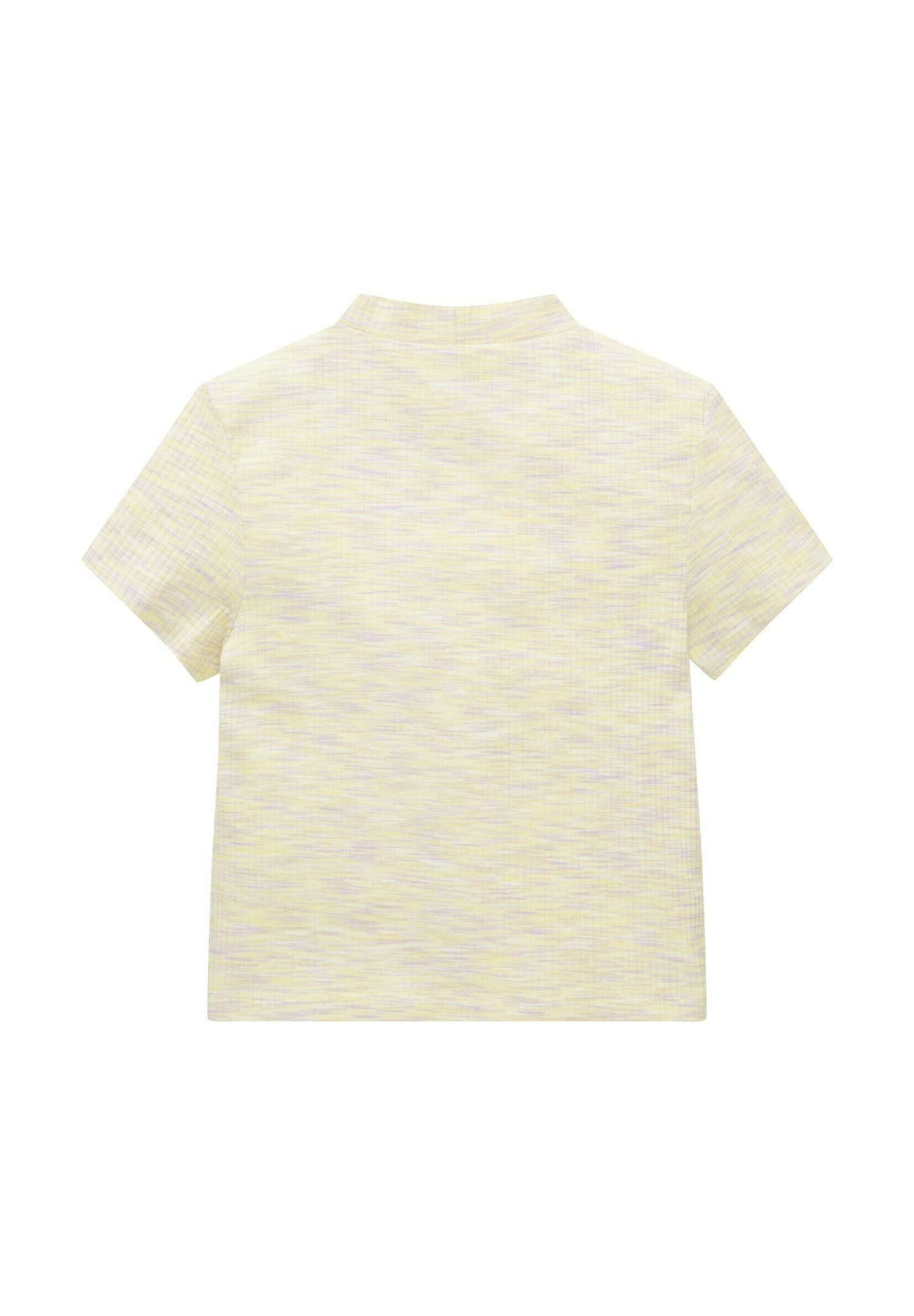 Tom Tailor Mit Struktur - T-Shirt Print - Lime Lilac White Space Dye 2 Tom Tailor Mit Struktur - T-Shirt Print - Lime Lilac White Space Dye - Afbeelding 2