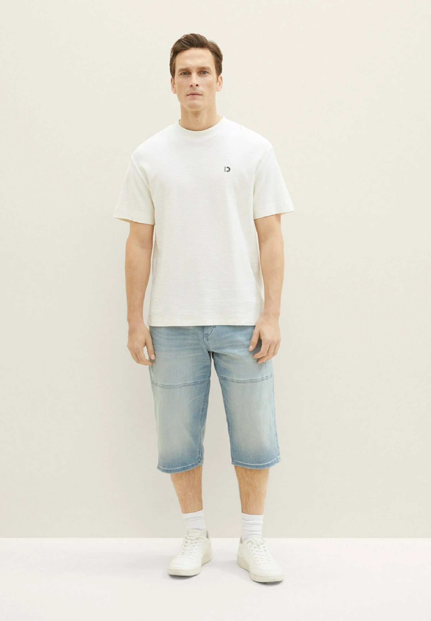 Tom Tailor Morris Overknee - Jeansshort - Light Stone Blue Grey Denim 6 Tom Tailor Morris Overknee - Jeansshort - Light Stone Blue Grey Denim - Afbeelding 6