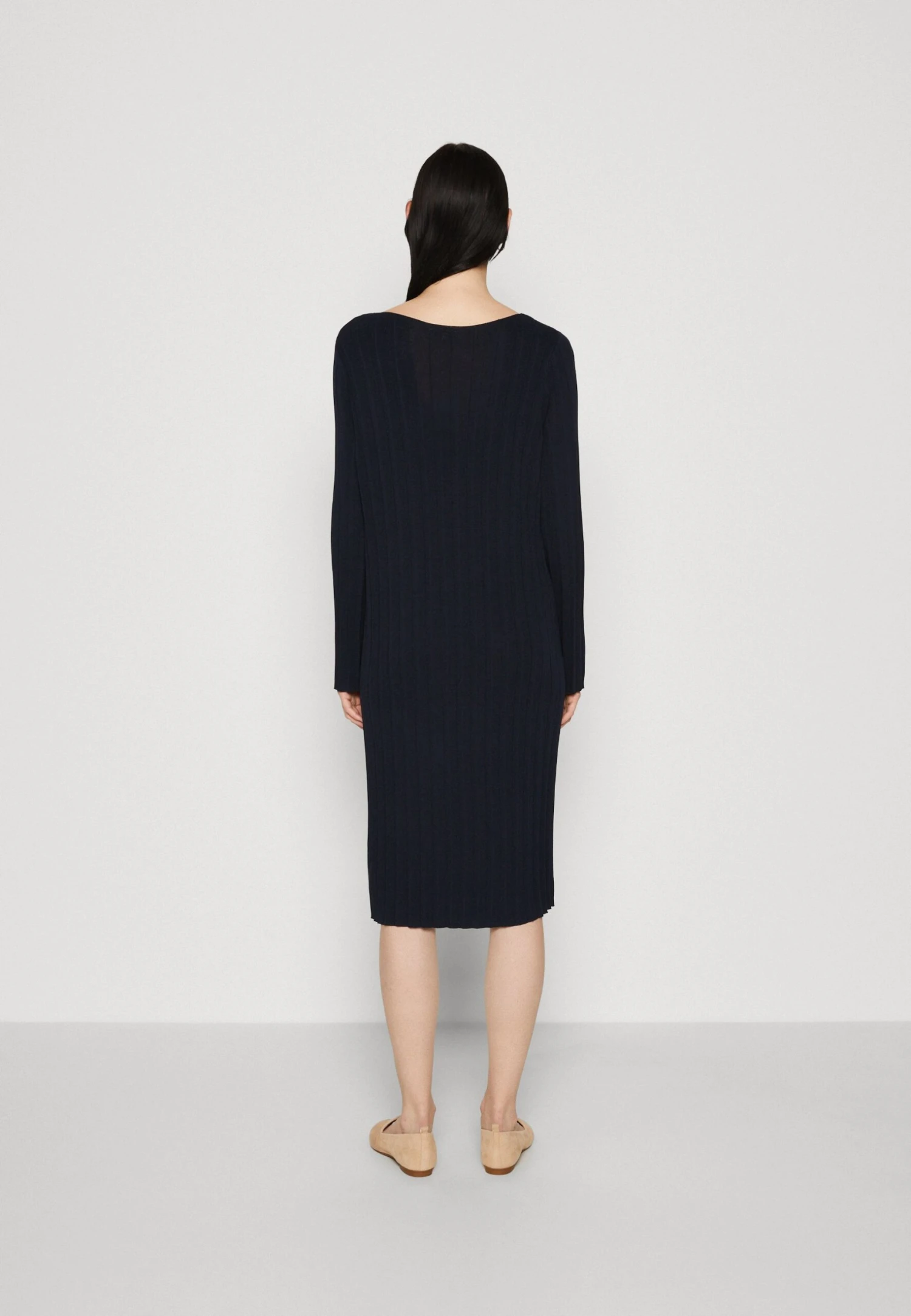 Tom Tailor Dress Plissee - Gebreide Jurk - Sky Captain Blue 3 Tom Tailor Dress Plissee - Gebreide Jurk - Sky Captain Blue - Afbeelding 3