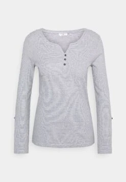 Tom Tailor Henley - Longsleeve - Offwhite Navy