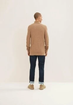 Tom Tailor Strukturierter Rollkragen - Trui - Havana Brown Melange -Tom Tailor 1ae890313e1c4b6d9f706ad3d6445fe2