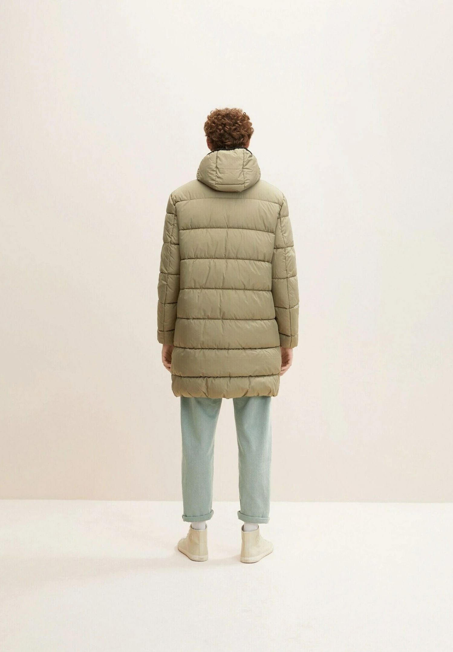 TOM TAILOR Denim Puffer - Winterjas - Dusty Olive Green 3 TOM TAILOR Denim Puffer - Winterjas - Dusty Olive Green - Afbeelding 3