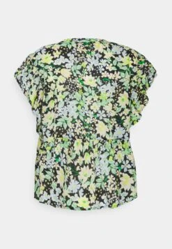 TOM TAILOR Denim Printed Ruffle Blouse - Blouse - Multi-Coloured -Tom Tailor 1c89e040ea6b47f58272001fb061e57b