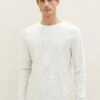 Tom Tailor Mit Struktur - Longsleeve - Vintage Beige Melange