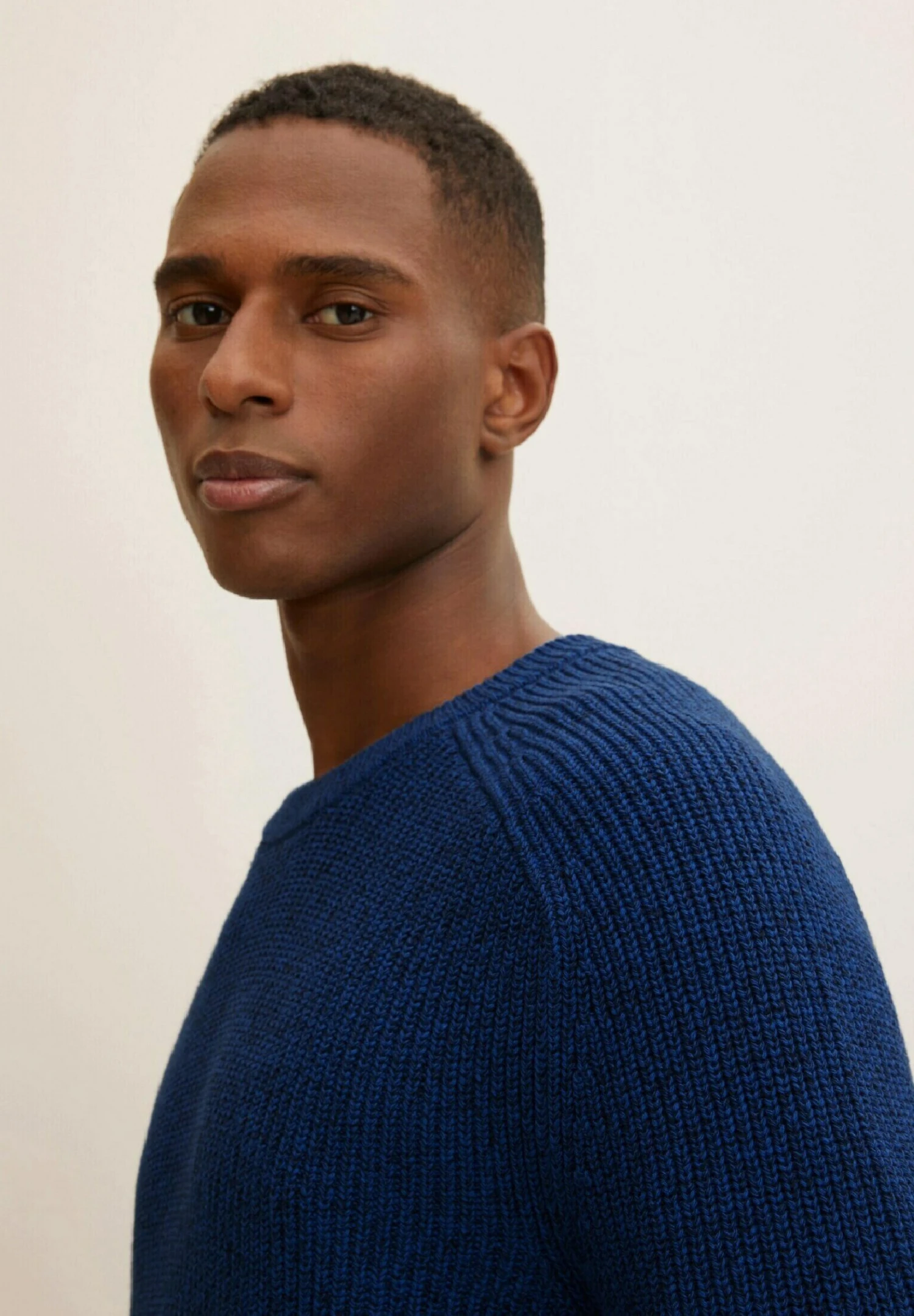 Tom Tailor Trui - Dark Blue Shades Structure 4 Tom Tailor Trui - Dark Blue Shades Structure - Afbeelding 4