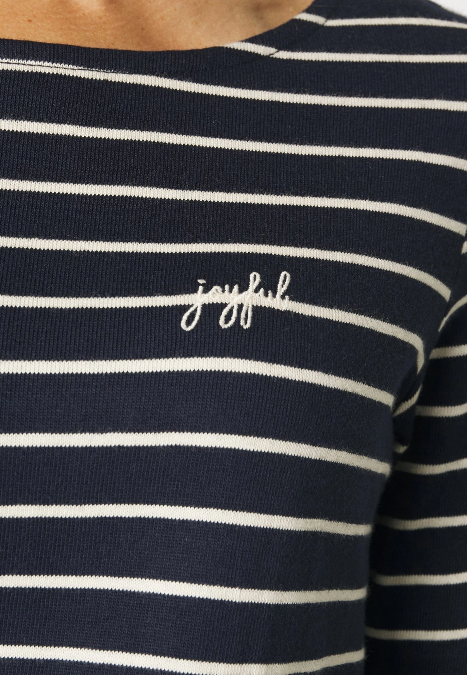 Tom Tailor Crew Neck - Longsleeve - Navy Offwhite Stripe 5 Tom Tailor Crew Neck - Longsleeve - Navy Offwhite Stripe - Afbeelding 5