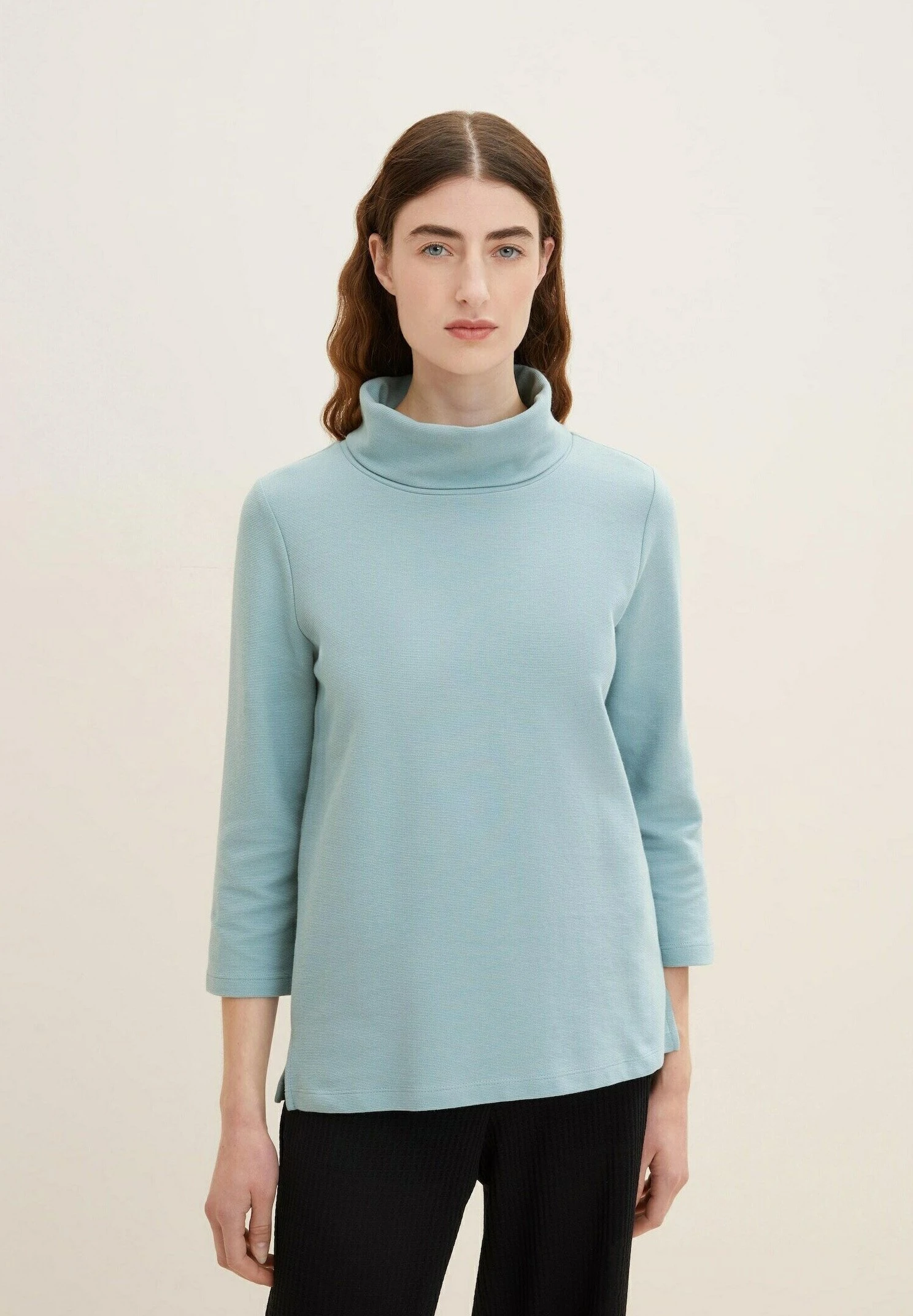 Tom Tailor Mit Rollkragen - Longsleeve - Tourmaline 1 Tom Tailor Mit Rollkragen - Longsleeve - Tourmaline