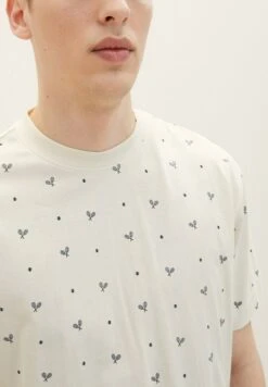 TOM TAILOR Denim Mit Print - T-Shirt Print - White Navy Tennis Print -Tom Tailor 1ec60e00835f4164834931253899367a