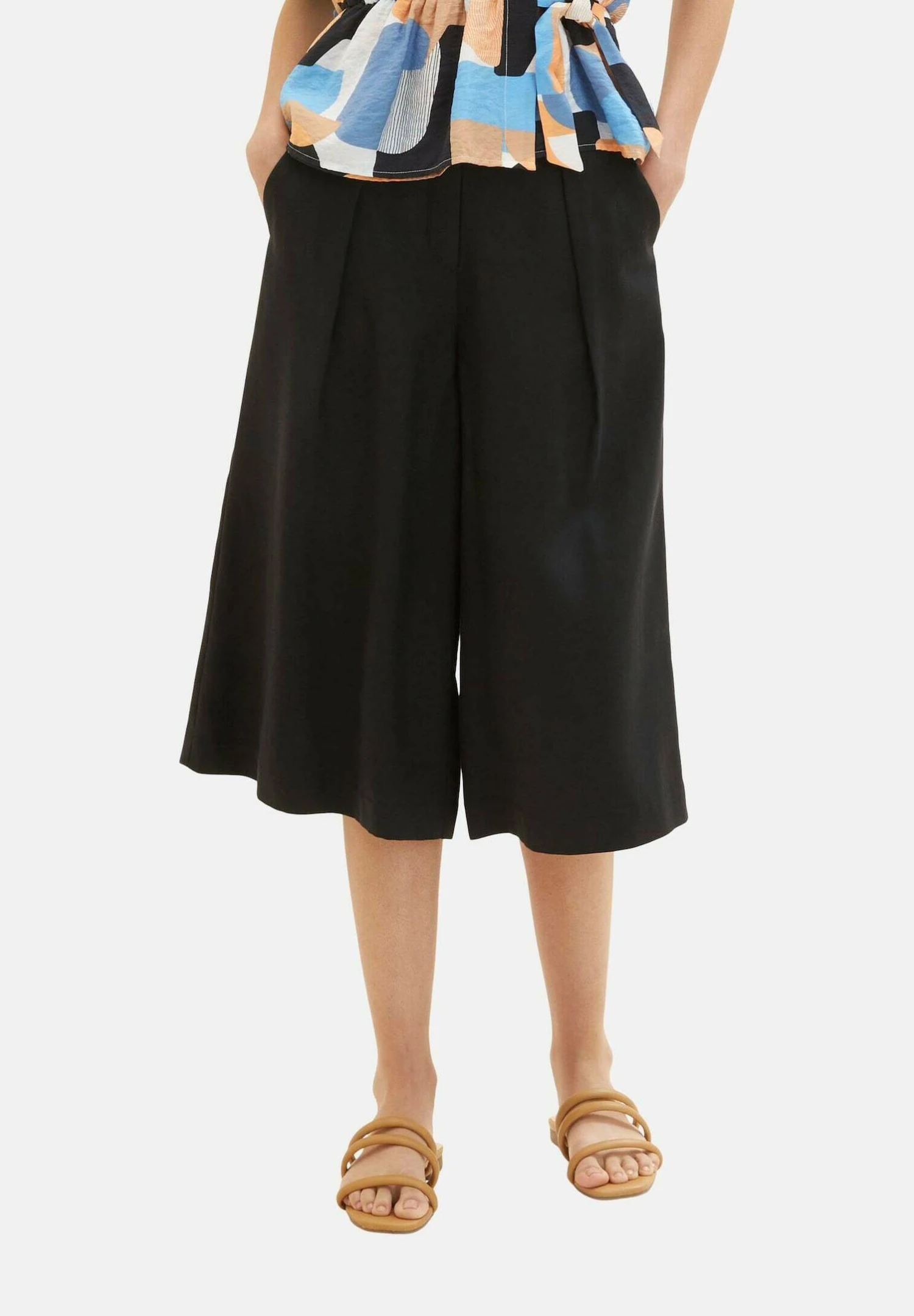 Tom Tailor Culotte - Shorts - Deep Black 1 Tom Tailor Culotte - Shorts - Deep Black