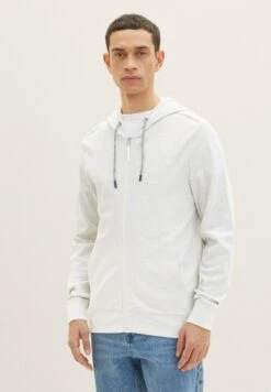 Tom Tailor Basic- Sweater Met Rits - Vintage Beige Melange