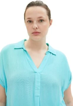 Tom Tailor Plus - In Knitteroptik - Blouse - Teal Radiance 9 Tom Tailor Plus - In Knitteroptik - Blouse - Teal Radiance -Tom Tailor 216a8b8f2ee94650a312c7c6aa44c35d