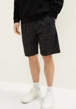 TOM TAILOR Denim Shorts - Black Bubble Wording Print -Tom Tailor 216d5f4946b24348ab33dbb82cf50f8d