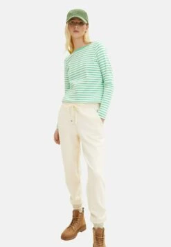 TOM TAILOR Denim Contrast Neck - Longsleeve - White Green Stripe 33 TOM TAILOR Denim Contrast Neck - Longsleeve - White Green Stripe -Tom Tailor 22123f449e114755a334c57fa2d0f567