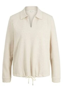 Tom Tailor Mit Kordelzug - Sweater - Cold Beige Melange -Tom Tailor 229b2d4976094c09aa17bfce3f9cefd4
