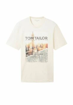 Tom Tailor Mit Fotoprint - T-Shirt Print - Vintage Beige -Tom Tailor 231e0f42d9e345a6b684415ef1249d2a