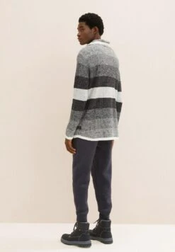 TOM TAILOR Denim Melange Optik - Trui - Grey Black Color Flow -Tom Tailor 235a78be02c347598f90e6008647fe22