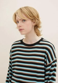 TOM TAILOR Denim Gestreiftes - Sweater - Black Brown Blue Stripe 10 TOM TAILOR Denim Gestreiftes - Sweater - Black Brown Blue Stripe -Tom Tailor 23f40d9fb08140419305a4bc9f813e88