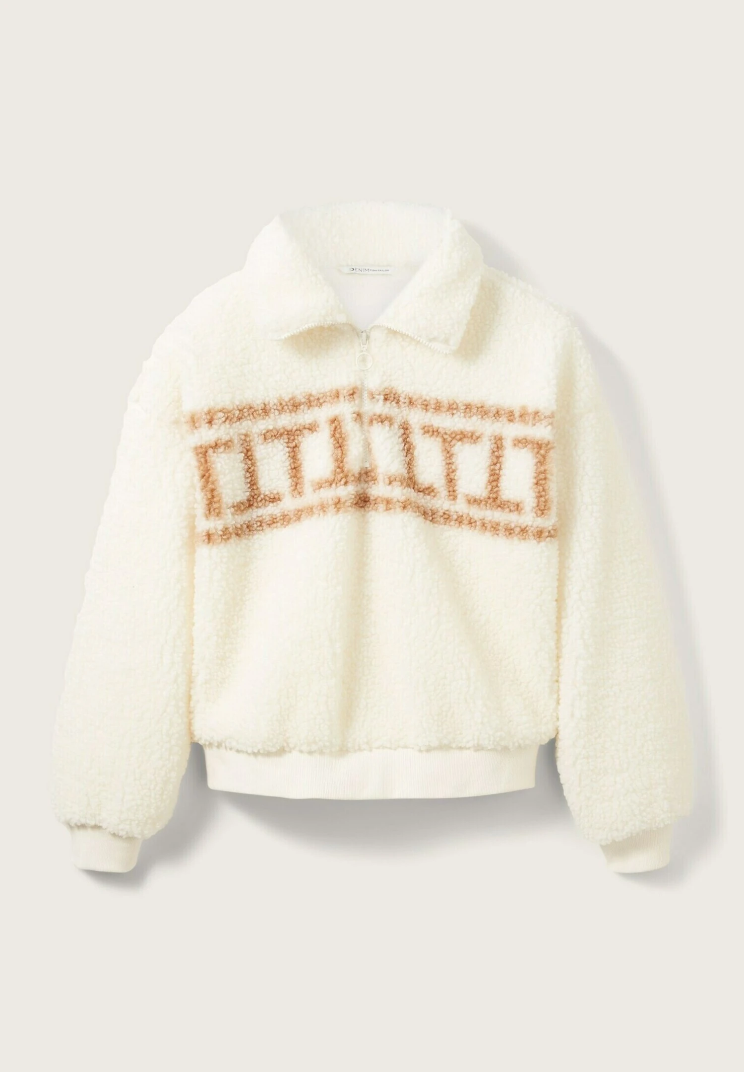 TOM TAILOR Denim Sweater - Gardenia White 8 TOM TAILOR Denim Sweater - Gardenia White - Afbeelding 8