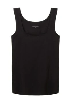 Tom Tailor Mit Karree Ausschnitt - Top - Deep Black -Tom Tailor 24d78bad64c244039c1d55bcc5ee7979