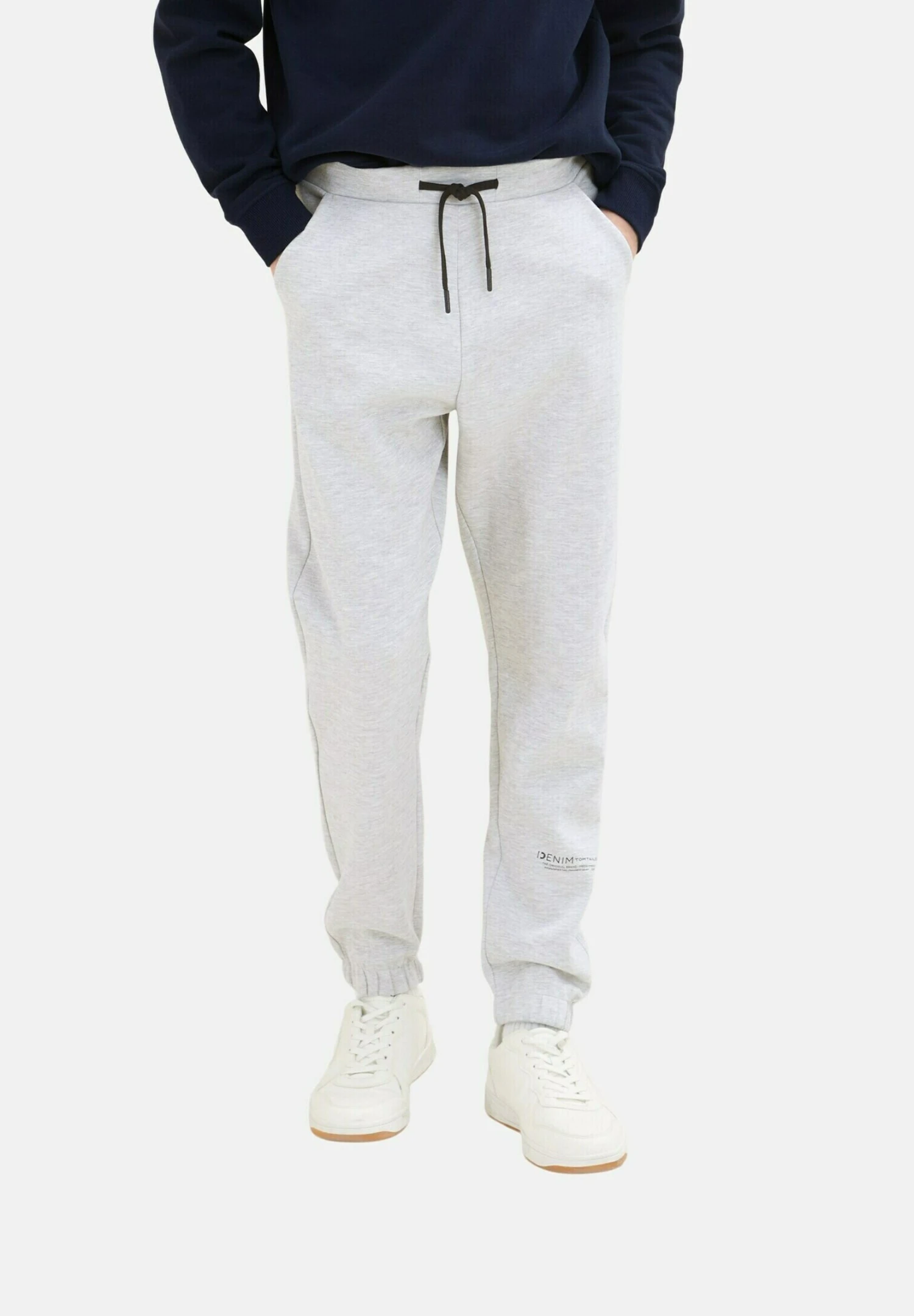 TOM TAILOR Denim Trainingsbroek - Light Stone Grey Melange 1 TOM TAILOR Denim Trainingsbroek - Light Stone Grey Melange