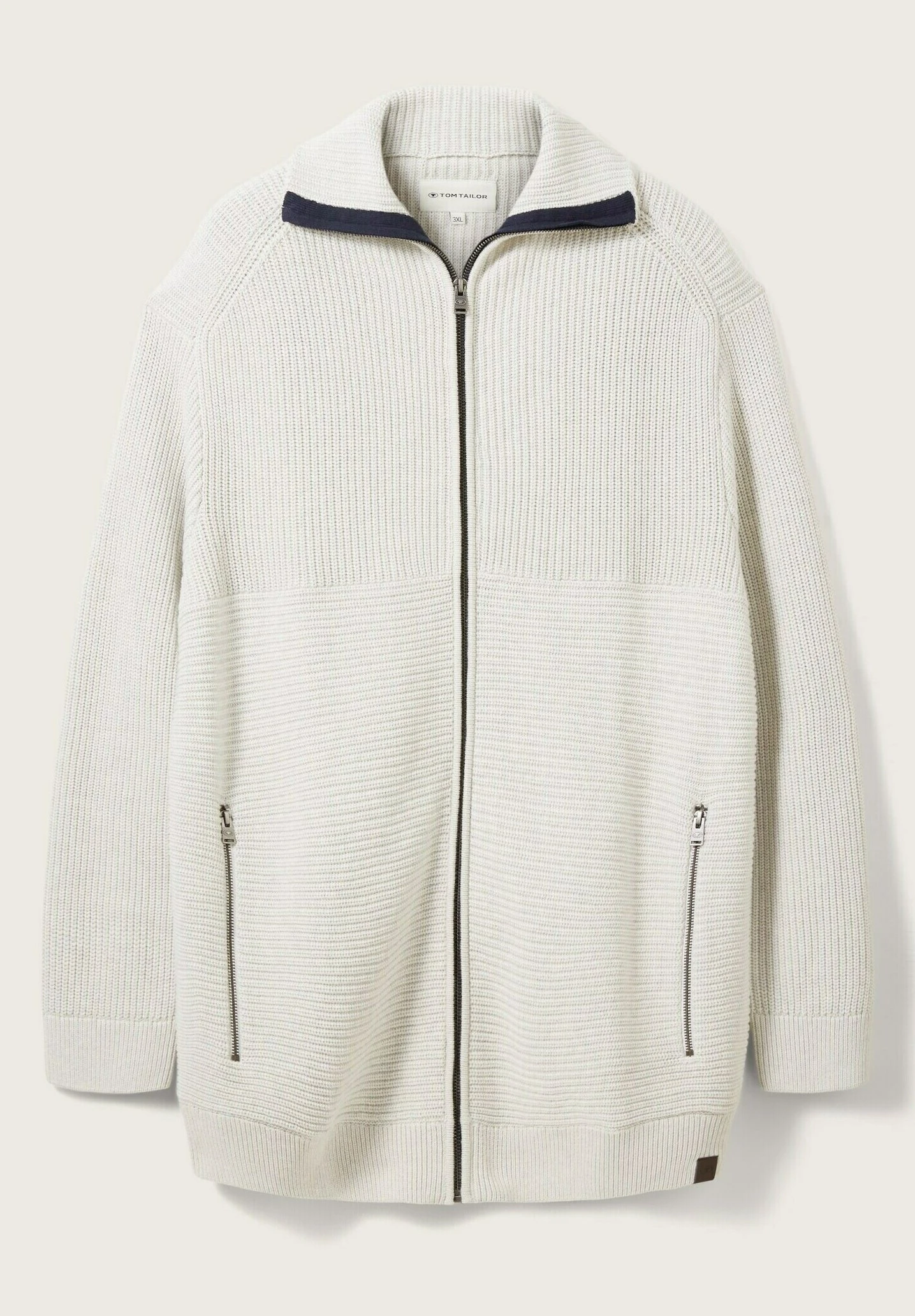 Tom Tailor Plus - Vest - Light Medium Grey Melange 4 Tom Tailor Plus - Vest - Light Medium Grey Melange - Afbeelding 4