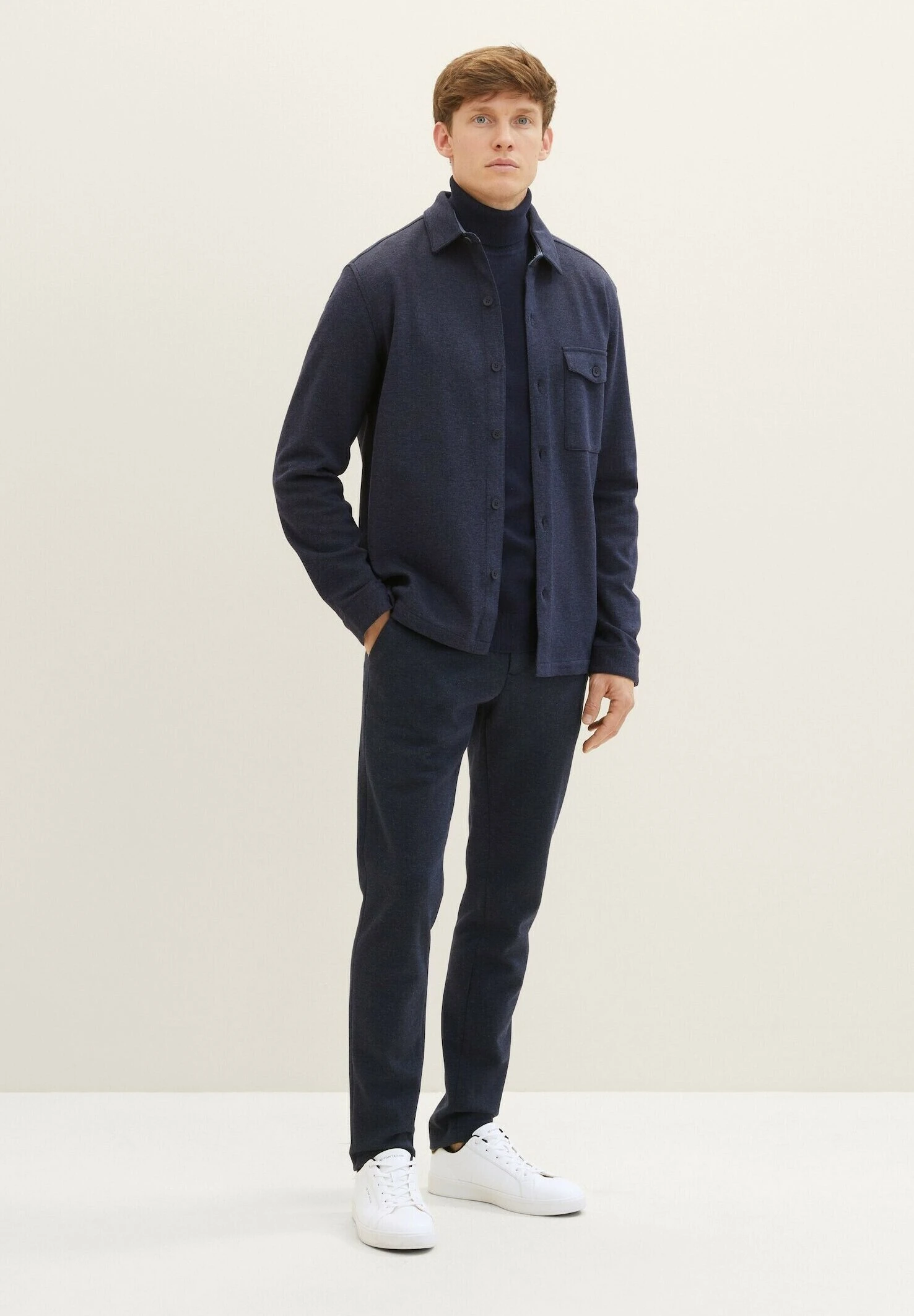 Tom Tailor Travis - Chino - Blue Classic Melange 2 Tom Tailor Travis - Chino - Blue Classic Melange - Afbeelding 2