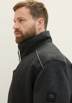 Tom Tailor Plus Mit Verdeckter Kapuze - Jas - Anthracite Knitted Structure 12 Tom Tailor Plus Mit Verdeckter Kapuze - Jas - Anthracite Knitted Structure -Tom Tailor 268f7ad7359d473fa51e967f36adf034