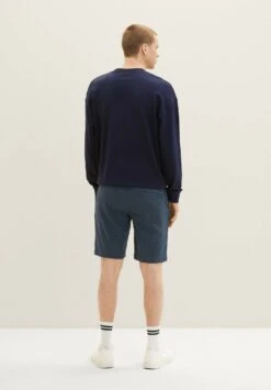 TOM TAILOR Denim Shorts - Navy Blue Structure 15 TOM TAILOR Denim Shorts - Navy Blue Structure -Tom Tailor 26e1f5927cb242a1acb83d6f1b506bcf